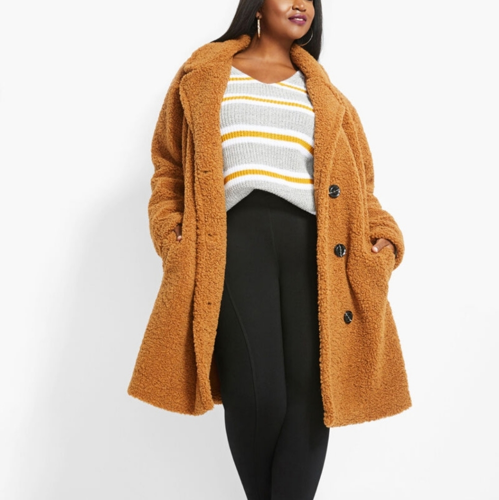 Ashley stewart teddy coat